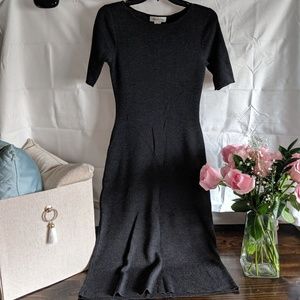 Brooks Brothers stretchy grey wool dress size smal